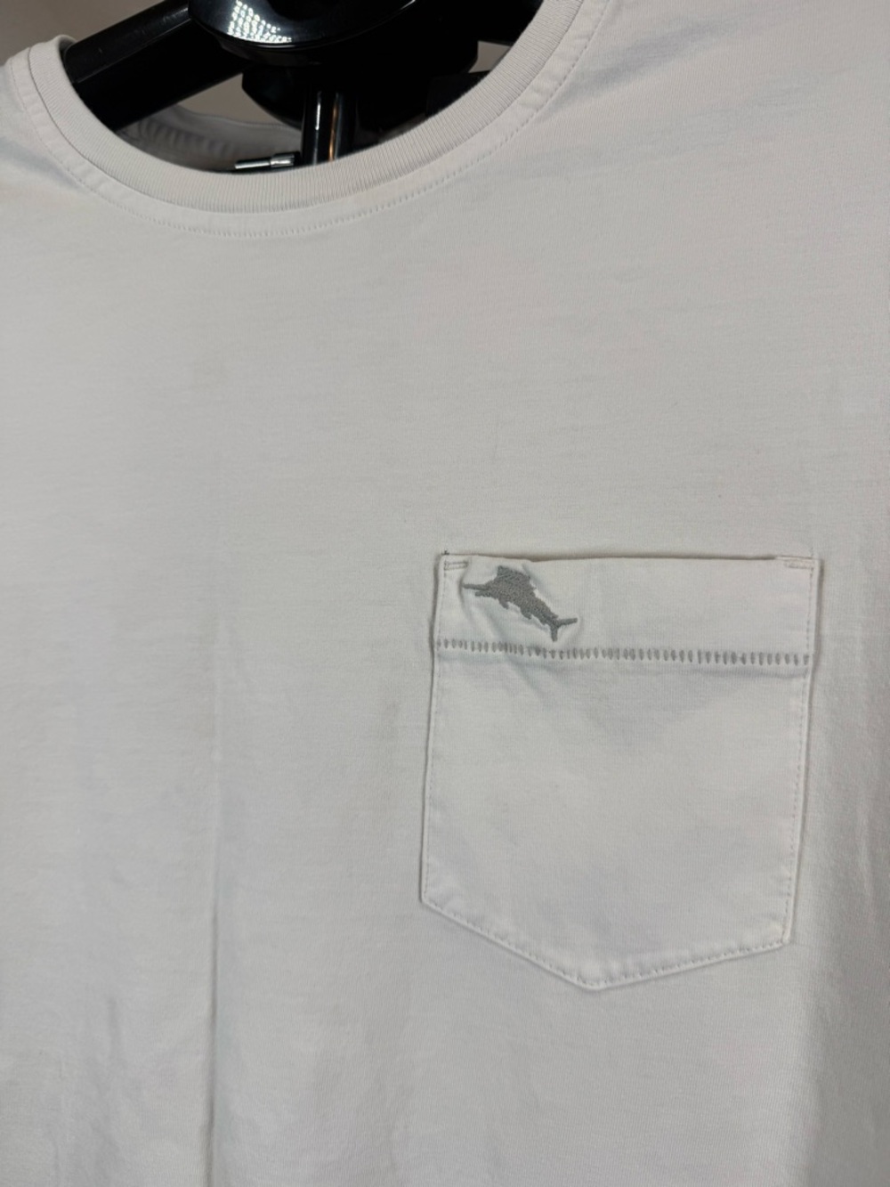 Tommy‎ Bahama Vintage Y2K Long Sleeve Pocket Tee - White - Medium - Picture 3 of 6